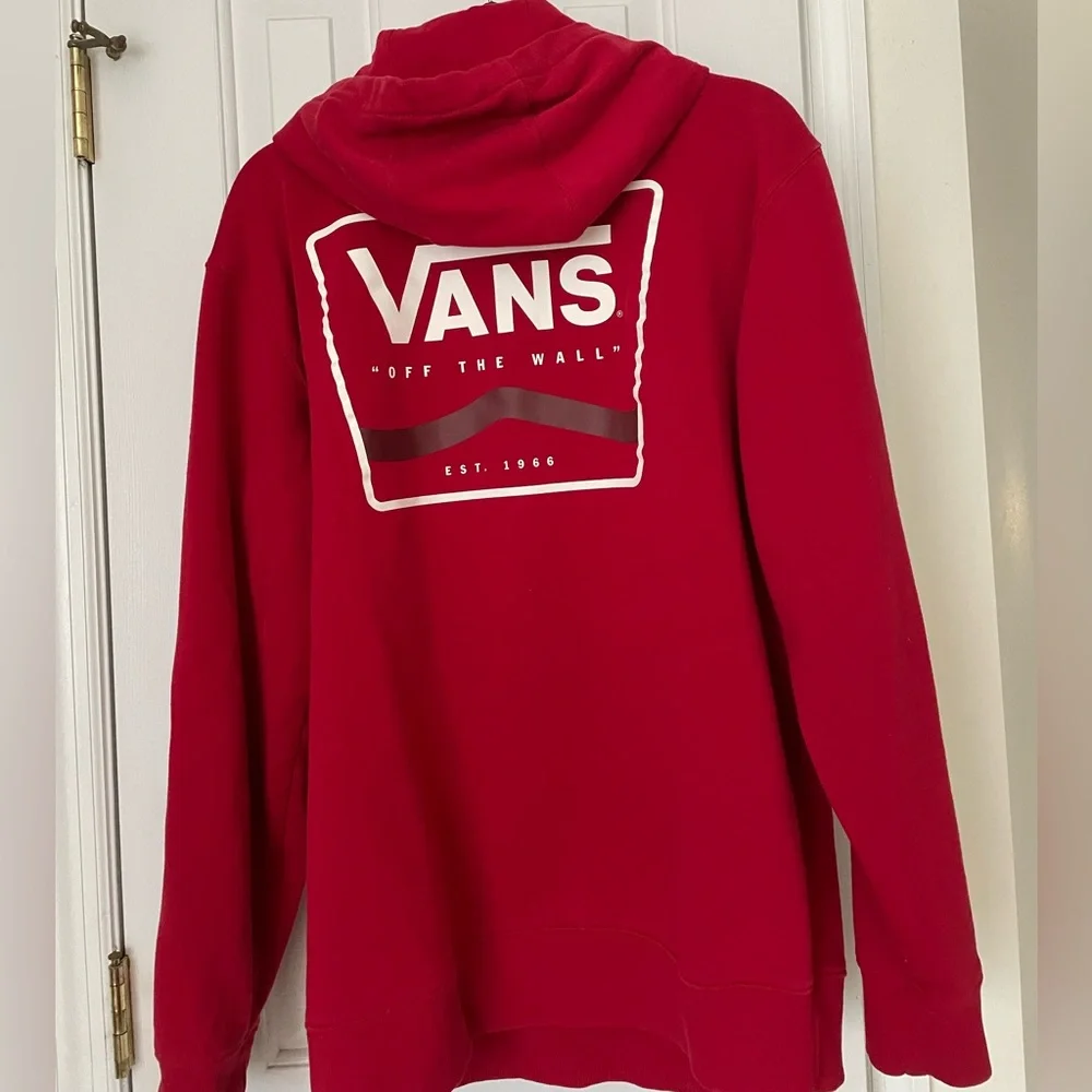 Vans Off the Wall Red Hoodie for Men - Picture 3 of 3